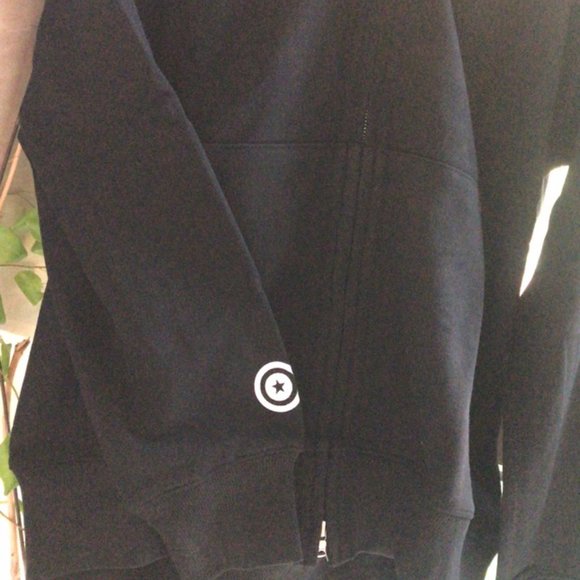 BAPE Men's A BATHING APE Space Black Shark Hoodie Full Zip Jacket Size XL - Picture 4 of 8